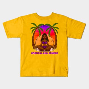 Spiritual Girl Summer Kids T-Shirt